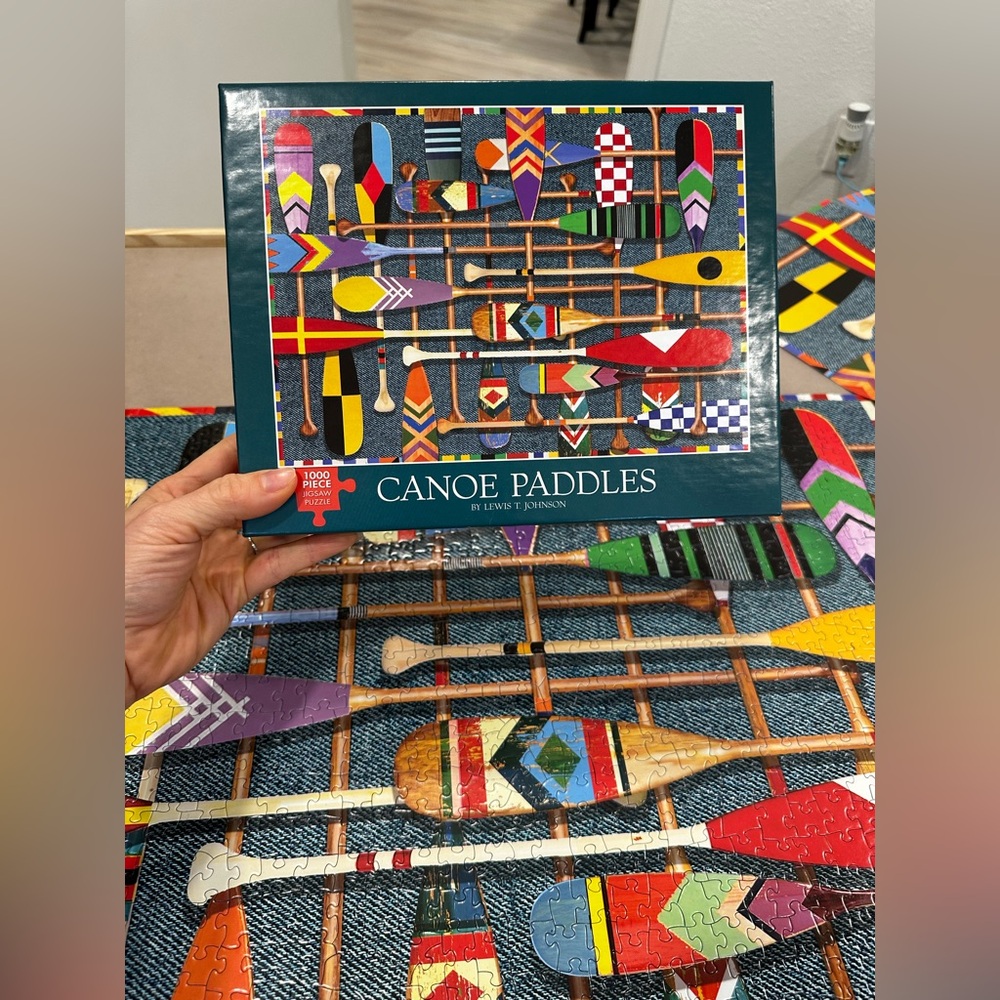 Colorful Canoe Paddles Jigsaw Puzzle, 1000 pcs